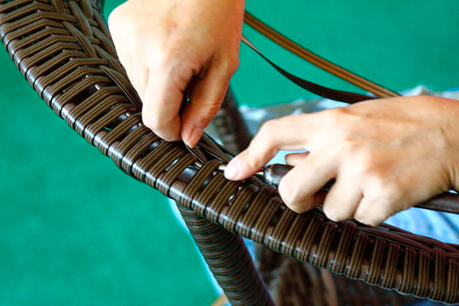 Плетение мебели из ротанга